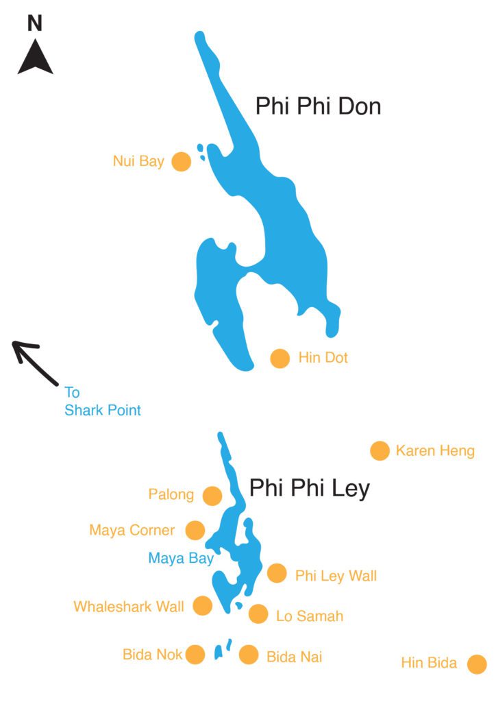 เกาะพีพี&ชาร์คพ้อยท์ (PhiPhi island& shark point)